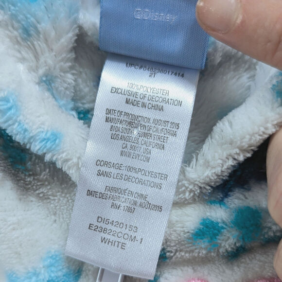 ❄️ Disney Frozen Elsa & Anna Fleece Hoodie Jacket | Toddler Girls Size 2T ❄️ - Picture 8 of 8